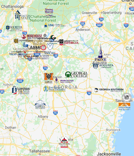 Colleges in Louisiana Map  Colleges in Louisiana - MyCollegeSelection