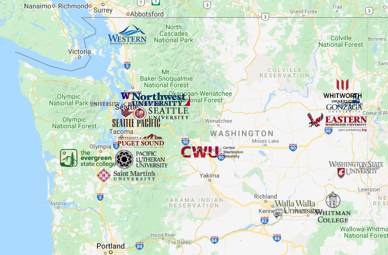 University Of Washington Location Map - Connie Celestina